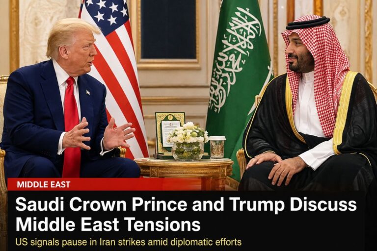 Saudi Crown Prince Trump Middle East tensions
