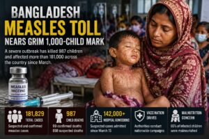 Bangladesh measles outbreak and children affected by the deadly epidemic