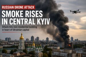 Russian drone attack on Kyiv