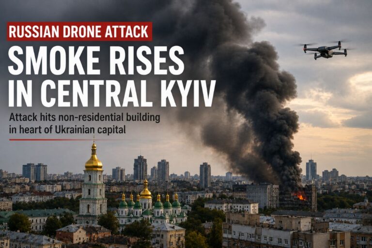 Russian drone attack on Kyiv